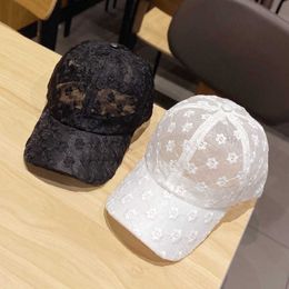 Sun hat summer Korean version net red chrysanthemum lace breathable baseball cap small fresh hat female cap