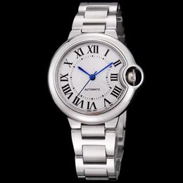 Luxuriöse automatische mechanische Damenuhren, importiertes Uhrwerk, Diamant-voller Edelstahl, saphirbeständig, 33 mm, Designer-Uhr M246P