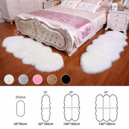 New Soft Sheepskin Carpet Rugs For Home Living Room Bedroom Warm Carpets Floor Mat Pad Skin Fur Rugs Floor Mats Faux Fur Carpets324t