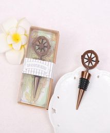 Golden Compass Wine Stopper Wedding Favours Gifts Retro Wine Bottle Stoppers Bar Tools Souvenirs Alloy Compass Wine Bottle Stopper 4491439