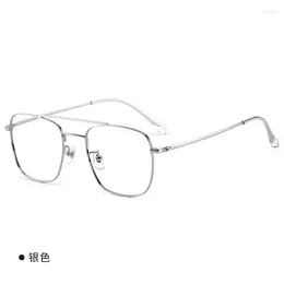 Sunglasses Frames 55mm Ultra Clear Retro Full Frame Square Shaped Glasses For Men And Women Anti Blue Prescription 86067