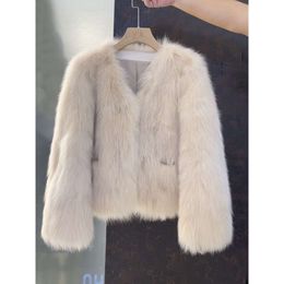 Haining Imitation Winter 2024 Fox Short Autumn And New Young Fur Coat Women Thickened 5292