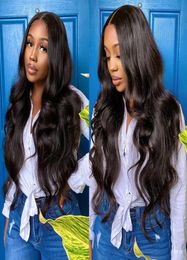 Long Brazilian Body Wave Lace Front Wig 28 30 32 34 36 38 40 Inches Lace Front Human Hair Wigs Pre Plucked Remy Lace Wigs1016446