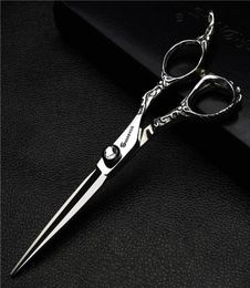 Hair Scissors 55 6070 Inch Professional Hairdressing For Barber Left Handed Special Hairdresser Cutting Thinning Fine4205887