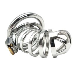 New Male Bondage Device With Urethral Catheter Spike Ring BDSM Sex Toys Stainless Steel Belt Cage8207676