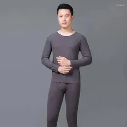 Men's Thermal Underwear Clothing Thermo Set For Men Solid Winter Long Johns Male Keep Warm Suit Inner Wear