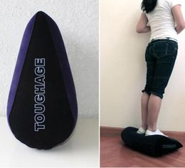 Toughage Inflatable Sex Pillow Aid Wedge Pillow Pvc Flocking Adult Love Position Cushion Sex Furniture Sex Products For Couples C19109811