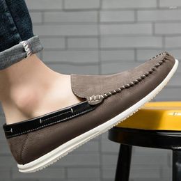 Casual Shoes Genuine Leather Men Luxury Formal Mens Loafers Moccasins Soft Breathable Slip On Boat Outdoor High Quality