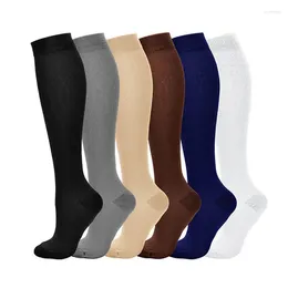 Sports Socks 1Pair Thigh-High Compression Stockings Pressure Nylon Varicose Vein Stocking Travel Leg Relief Pain Support Stocks