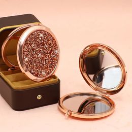 Custom Mini Bling Makeup Pocket Mirror 240228