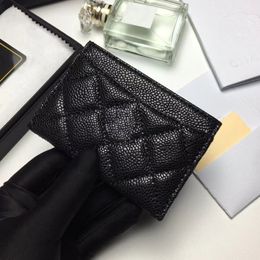 Top Designer Caviar C Card Holders Luxury Letter Design Coin Purse Wallet Classic Passport Travel Document Bag Credit Cards Holder217C