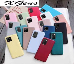 Candy Color Silicone Phone Case For samsung galaxy A12 A42 A52 A72 A32 5G M02S A02S M31s Matte Soft Tpu Back Cover Fundas Coque2163436