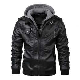 KB Mens Leather Jackets Autumn Casual Motorcycle PU Jacket Biker Leather Coats Brand Clothing EU Size SA722 240227