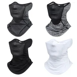 Scarves Flap Solid Colour Sunscreen Veil Dustproof Women Men Fishing Face Mask Summer