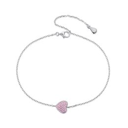 925 Sterling Silver heart Bracelet Crystal CZ Zircon 2024 Fashionable Jewellery best gifts for girlfriend