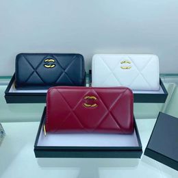Factory Direct Store New Xiaoxiangfeng Womens Single Zipper Long Wallet Handheld Bag with Box