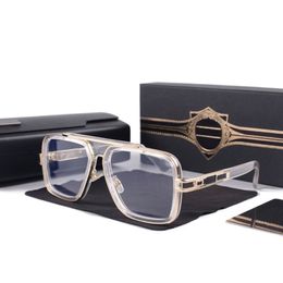 2022 Vintage Sunglasses square Women's Sun glasses Fashion Designer Shades Luxury Golden Frame Sunglasses UV400 Gradient LXN-237A