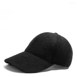 Ball Caps Autumn Winter Baseball Cap Thickened Wool Outdoor Warm Hats Men Women Dad Hat Snapback Gorra Hombre Kpop