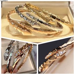 Without Box Bone Jewelry Designer Narrow Single Circle Snake Bracelet Gold Bracelets Bangle Party Birthday Gift