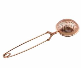 Tea strainer rose gold tea infuser stainless steel SS304 ball loose leaf tea filter SS sell SN18057174432