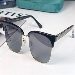 New fashion men and women sunglasses 0382S square cat eye frame versatile style simple and popular uv400 protection glasses top qu202S