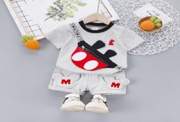 Neue Sommer Baby Kleidung Anzug Kinder Mode Jungen Mädchen Cartoon T-shirt Shorts set Kleinkind Casual Kleidung Kinder Trainingsanzüge LJ2012351140