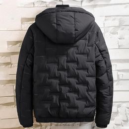 Men's Jackets Jacket Coat Winter Male Mens Outwear Polyester Puffer Quilted Padded Warm Zip Up Bubble Down Casual Hooded Fashion