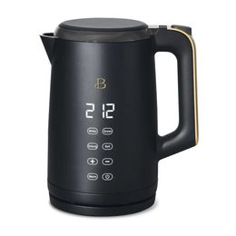 Beautiful 1.7 Litre One-Touch Electric Kettle Black Sesame by Drew Barrymore 240228