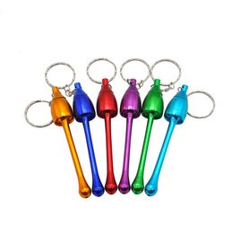 Mushroom Metal Hand Pipe Mini Pipe Cheap Bongs Water Bowl Portable Small Smoking Oil Rig Dabber Burner Tobacco with Keychain Key C5883926