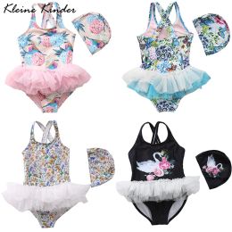 Swimwear Girls Swimsuit Ballet Tutu Dress Toddler Baby Swimwear Girl Lace Skirted One Piece Bathing Suit Kids Bikini Beachwear 112 Years