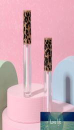 1PC Empty Leopard Print Lip Glaze Tube 3ml Refillable Lip Gloss Bottle DIY Empty Lip Oil Tube Container Makeup Tool Round New8664305