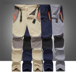 Spring Summer Men Outdoor Trousers Fashion Sport Pants Quick Drying Casual Hiking Mountain Climbing Waterproof Cargo Pants