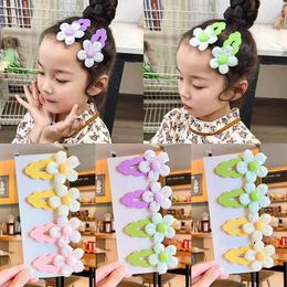 Hair Accessories Children's Colorful Flower Clips For Girls Cute Princess Fashionable And Elegant Beauty Baby