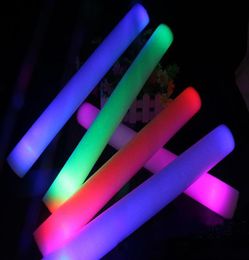 LED Light Sticks New Foam Props Concert Party Flashing LED Light Luminous Sticks Christams Festival Children Toys Gifts DH03232740426