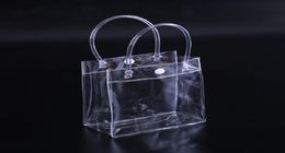 PVC Clear handbags Gift bag Makeup Cosmetics Universal Packaging Plastic Clear bags Customizable size and LOGO2739517