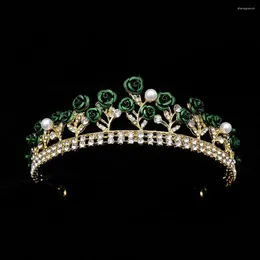 Hair Clips Headband Rhinestone Wedding Brid Korean Hairbands Crown Women Hoop Crystal Flower Tiara