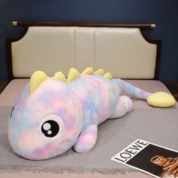 Big Size Rainbow Dinosaur Plush Toy Soft Plush Stuffed Animal Dinosaur d Room Decor Kids Birthday Gift 240219
