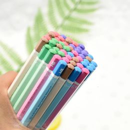 70Pcs Hexagon pencil HB standard graphite pencil stationery School Office Supply Student Gift Prize creative kawaii simple cute 240304