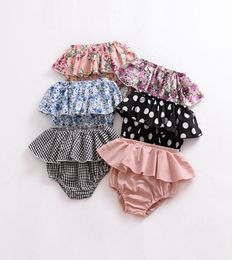 Baby Girls Shorts Infant Lace Triangle Shorts Newborn Fold Bloomers Child PP Pants Toddler Clothes 5 Designs DW19749840063