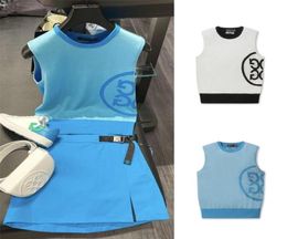 Golf Vest Fashion Ladies Knitting Sleeveless Top Big Design 22061916545634004577