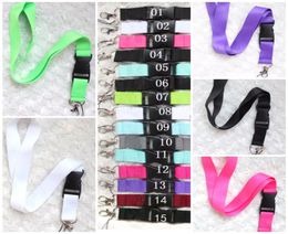 s Lanyards Clothes CellPhone Lanyards Key Chain Necklace Work ID card Neck Fashion Strap Custom Logo Black For Phone 24 Colors5726239