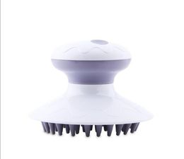 Electric Head Scalp Massager Vibration Massage Handheld Brush Battery Operated Waterproof Antistress Relaxation SPA Device7695360