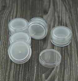 50pcs Acrylic silicon container 5ml wax concentrate silicone containers ABS nonstick dab bho oil jars tool storage jar holder vap3030621