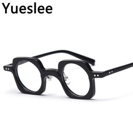 Support Custom Logo And Name Acetate Grade Glasses Frame Men Women Optical Fashion Computer Eyeglasses Retro Round Sunglasses Fram180P
