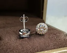 Stud Earrings S925 Silver Sterling Diamond Earring For Women Fine Real 925 Jewellery Bizuteria Gemstone Orecchini Girls