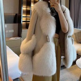 Haining 2023 Autumn/Winter New Full Skin Fox Fur Grass For Women's Slim And Fashionable Young Coat 954369