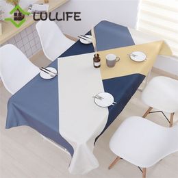 Nordic Linen Table Cloth Rectangular Geometric cloth Waterproof Oilproof Cover cloth for Wedding Home Party T200708258z