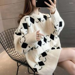 Women's Sweaters Thickened Outer Knitted Undershirt Loose Pullover European American Fashion Sweater Versatile Autumn And Winter Clothing