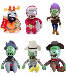 New Arrival Plants vs Zombies Plush Toys Soft Stuffed Toys 30cm DIY PVZ Zombies Plush Toy Doll for Kids Children Xmas Gifts6581432