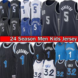 Paolo Banchero Tracy McGrady Basketball Jerseys Penny Hardaway Retro Jersey Mens Orlandos Magics Jersey Black White Youth Kids City Shirt